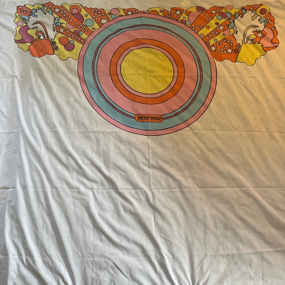 Vintage Peter Max Flat Sheet